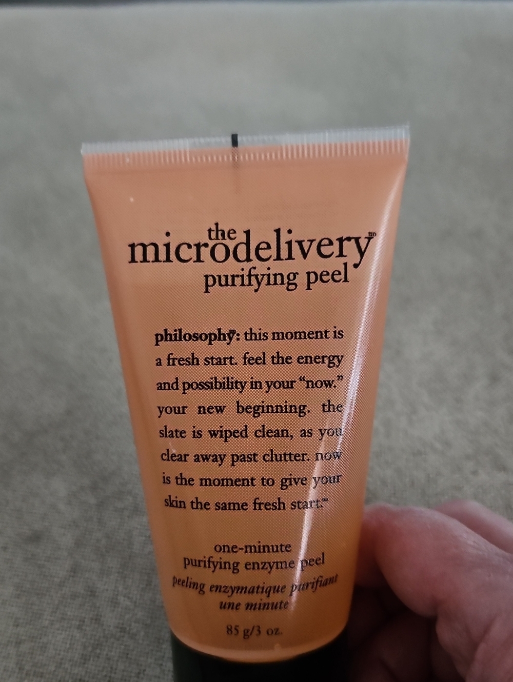 Philosophy Microdelivery - one minute - Purifying Enzyme Peel. 3 Oz. Tube - NEW